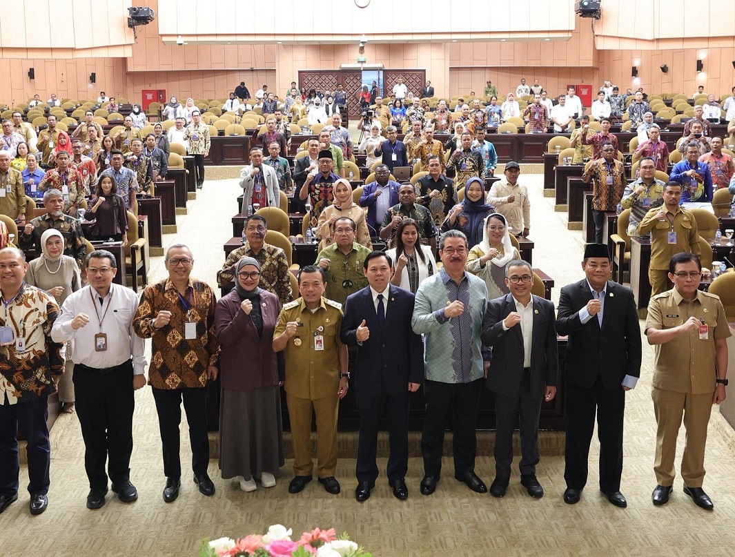 Diseminasi Keputusan DPD RI Nomor 53/DPD RI/V/2020-2021 yang digelar Badan Urusan Legislasi Daerah (BULD) di Kompleks Parlemen, Senayan, Senin (14/7/2025).