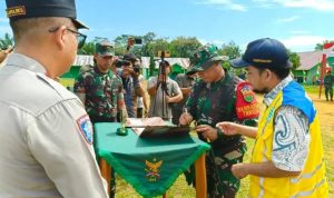 Kepala Bidang Bina Marga, Ir. M. Yusuf, ST Saat hadiri penutupan TNI Manunggal Membangun Desa (TMMD) ke-125 Kodim 0428/Mukomuko Foto/DoK: