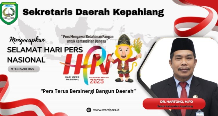 Sekda Kepahiang Mengucapkan Selamat Hari pers Nasional 2025 Foto/Dok; Redaksi WP