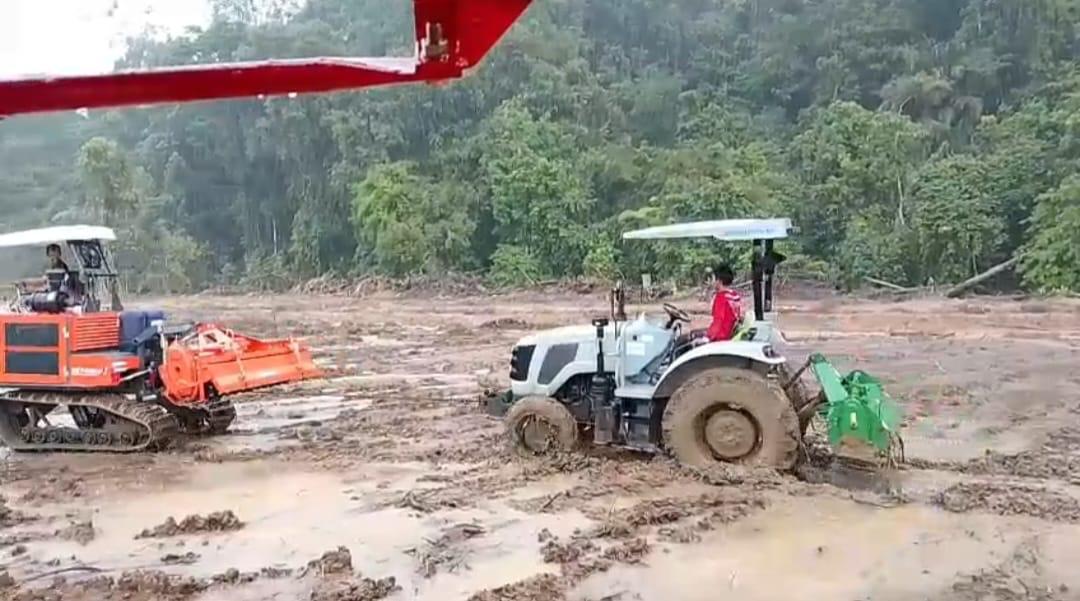 Ini giat persiapan tanam perdana program cetak sawah rakyat wilayah kec ulu talo