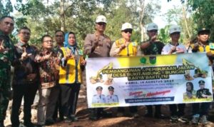 bupati lebong resmikan jalan baru